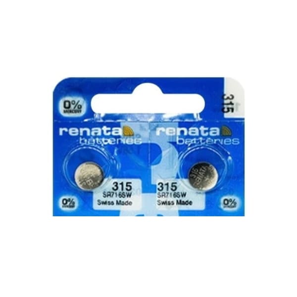 Watch Batteries for Renata 315 / SR716SW (2 Pack) That Watch Shop