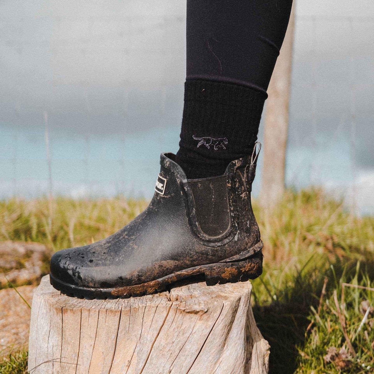 Save the Black Panthers Ribbed Bamboo Socks