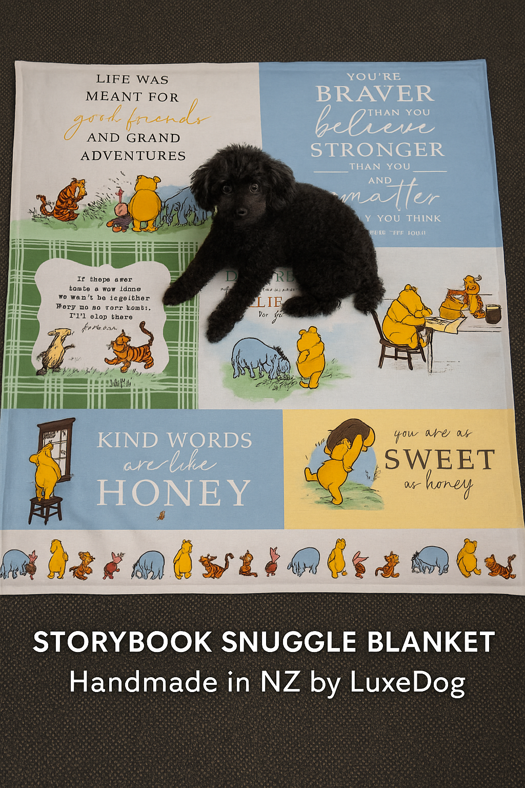 LuxeDog Storybook Collection - Snuggle Blanket Animal Addiction Limited