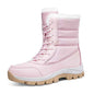 Women's High-Top Cotton Winter Boots | Warm Hiking & Snow Boots