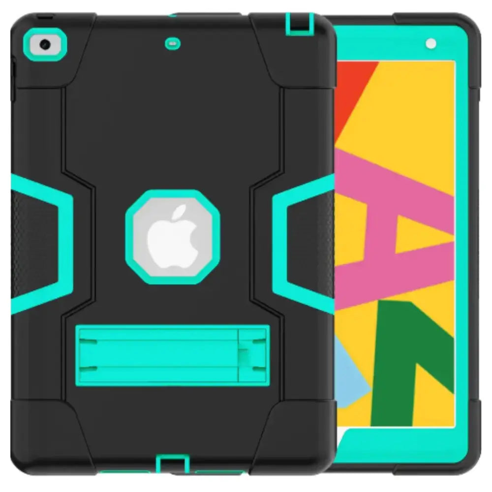 Rugged Case for iPad Series (Black & Mint Green) Habicare
