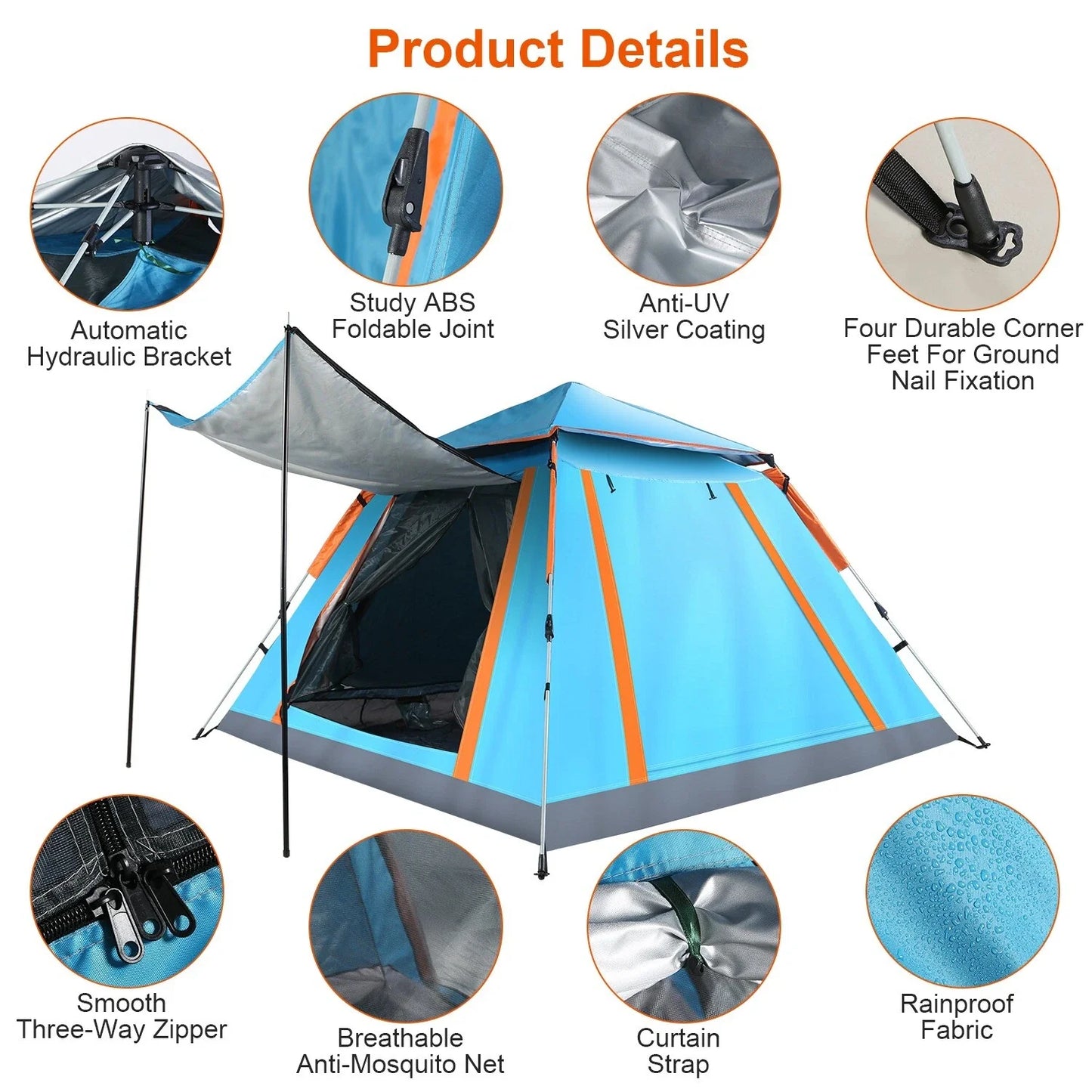 Clearance !!! Automatic Pop-Up Camping Tent ECOTREK
