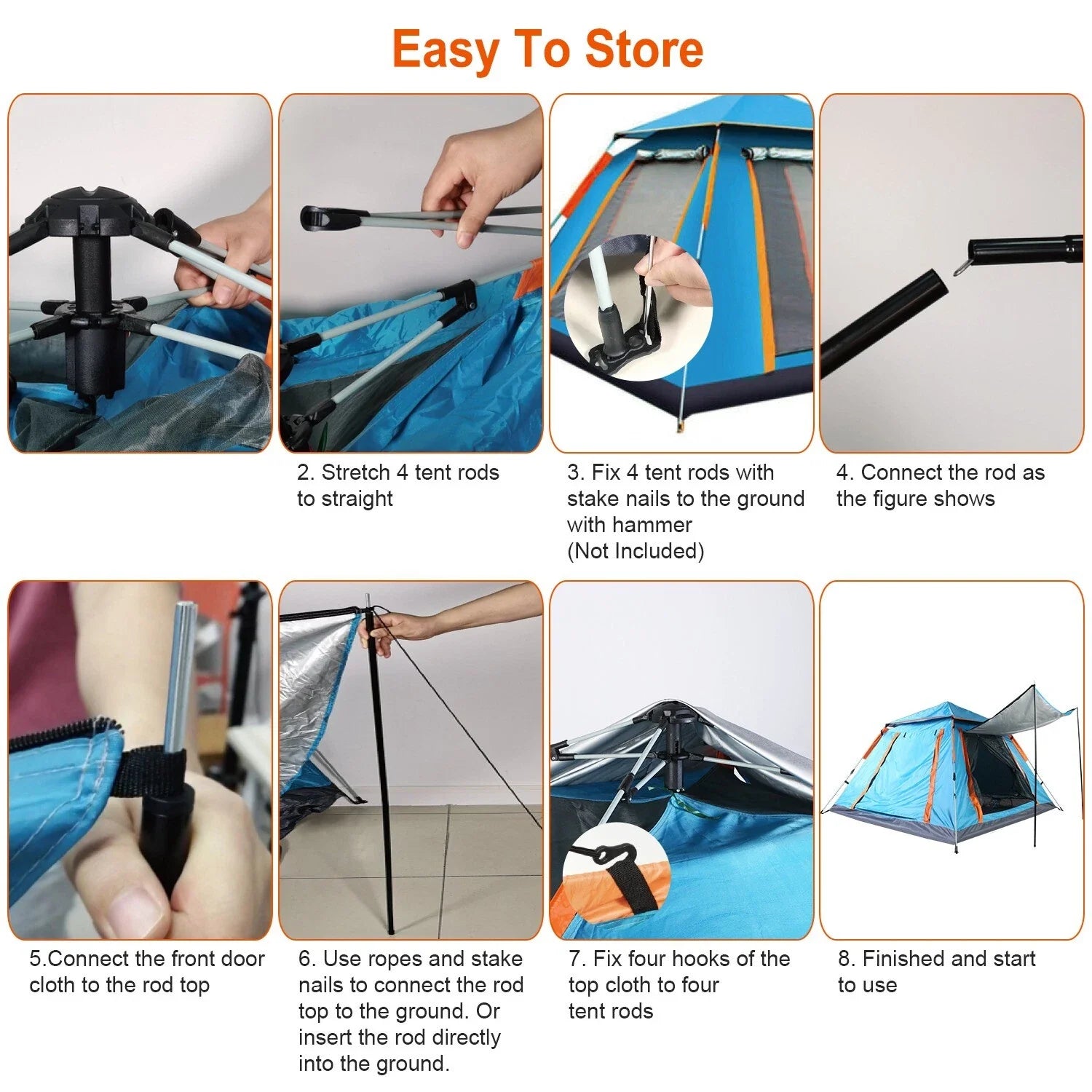 Clearance !!! Automatic Pop-Up Camping Tent ECOTREK