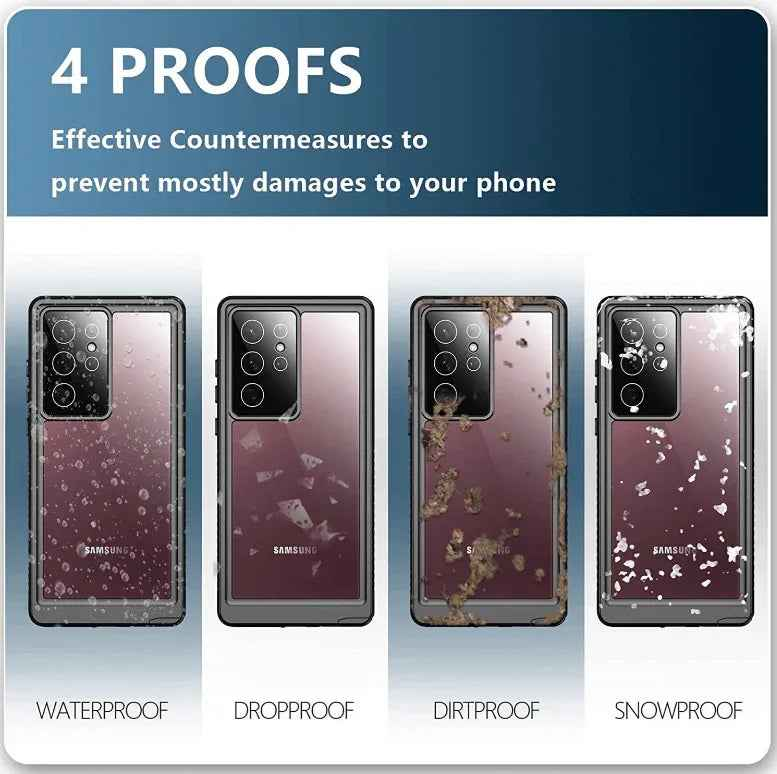 Redpepper Waterproof Case for Samsung S24 Ultra | Full Protection