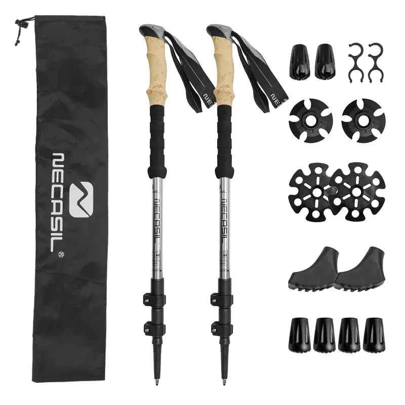 Lightweight Aluminum Trekking Pole with Shock Absorption | Hiking & Climbing