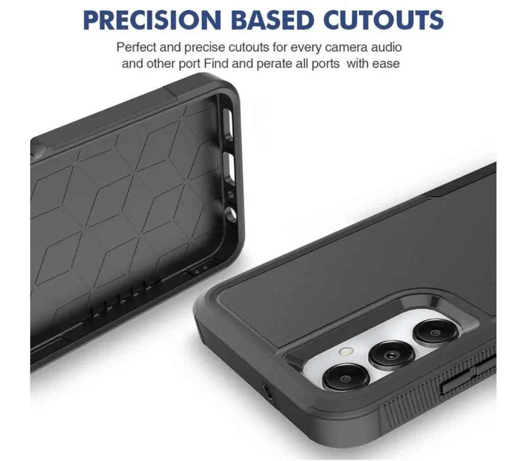 Samsung Galaxy A05 Dual Layer Armor Hard Case – Black