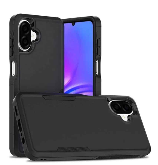 Samsung Galaxy A07 Dual Layer Armor Hard Case – Black