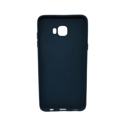 Navy blue silicone phone case for Samsung Galaxy C7 Pro by 9eight5, showing a smooth, flexible protective cover.
