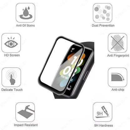Two Samsung Galaxy Fit 3 screen protectors from That Watch Shop, designed for smartwatch display protection.