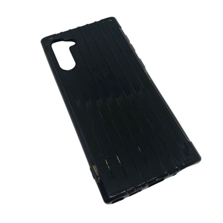 Silicone phone case for Samsung Galaxy Note 10 by 9eight5, showing a sleek, flexible protective cover with precise cutouts.