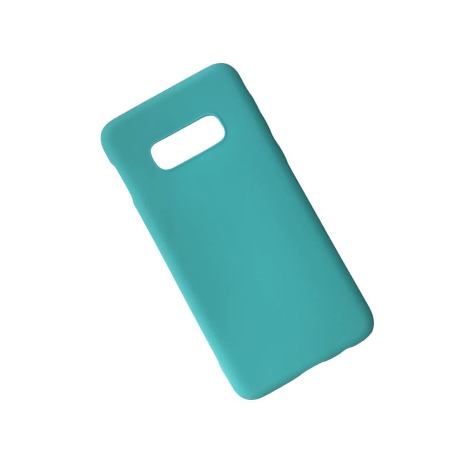 Silicone phone case for Samsung Galaxy S10 Plus by 9eight5, showing a smooth, flexible, protective cover in a natural stance.