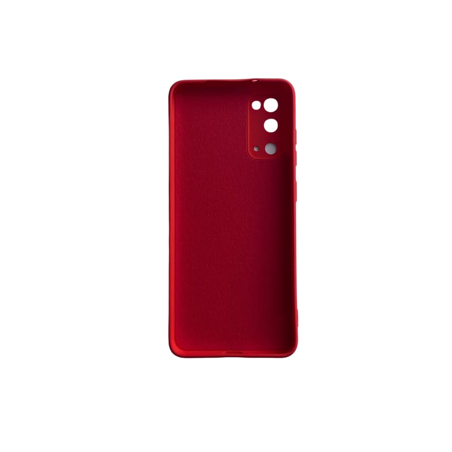 Silicone case for Samsung Galaxy S20 by 9eight5, soft pink color, snug fit, with precise cutouts for buttons and camera.