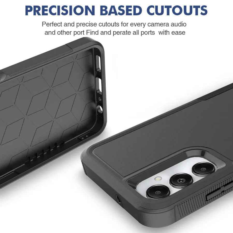 Samsung Galaxy S20 FE Dual Layer Armor Hard Case – Black