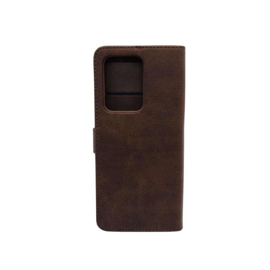 Synthetic Leather Flip Case for Samsung Galaxy S20 Ultra (Brown) 9eight5