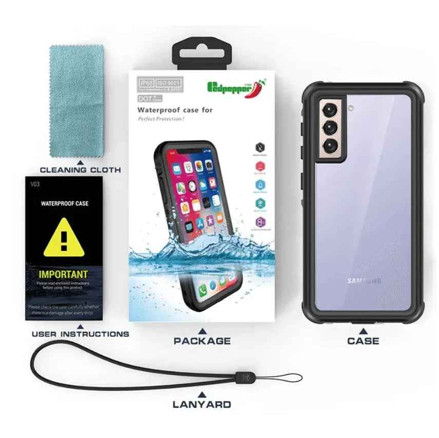 Redpepper Waterproof Case for Samsung S23 Ultra | Full Protection