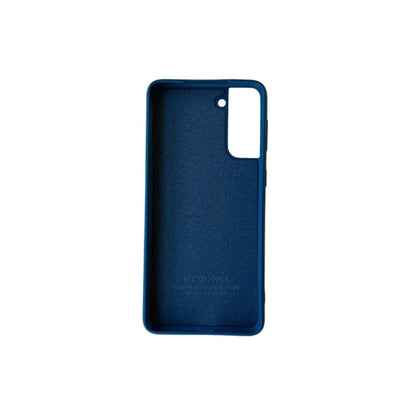 Silicone phone case for Samsung Galaxy S21 Plus by 9eight5, featuring a smooth, flexible design with precise cutouts.