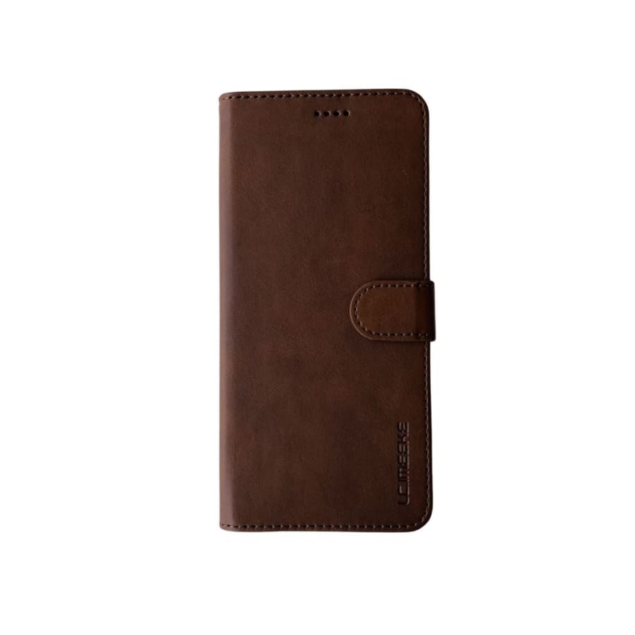 Synthetic Leather Flip Case for Samsung Galaxy S21 Ultra (Brown) 9eight5