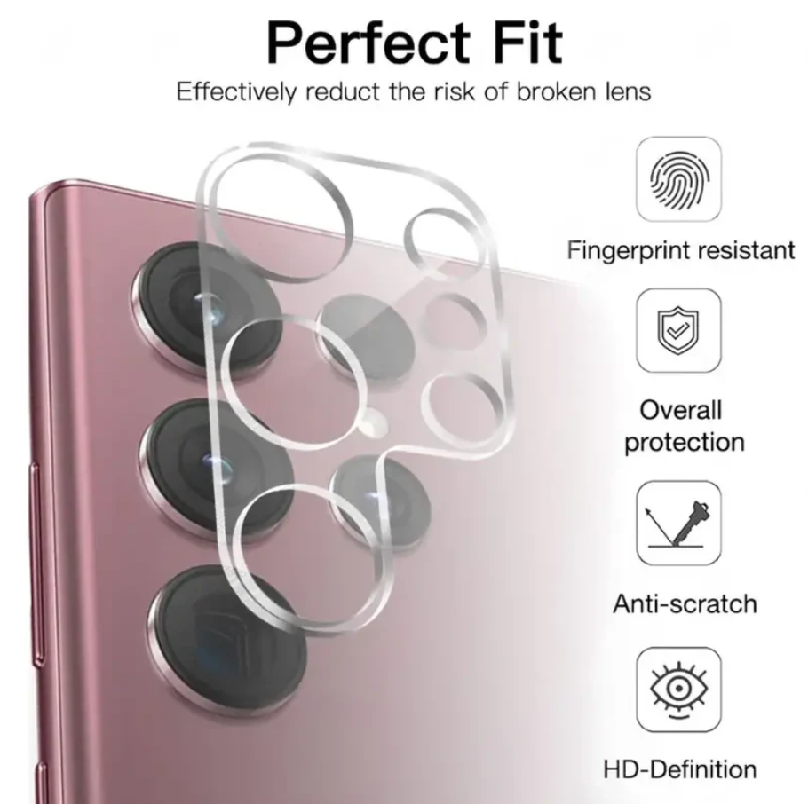 Samsung Galaxy S23 Ultra Glass Camera Lens Shield Protector - ShopHub
