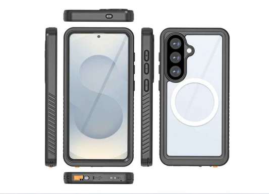 Waterproof & Shockproof Case for Samsung Galaxy S26 Plus – Clear Protective Cover