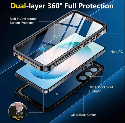 Waterproof & Shockproof Case for Samsung Galaxy S26 Plus – Clear Protective Cover