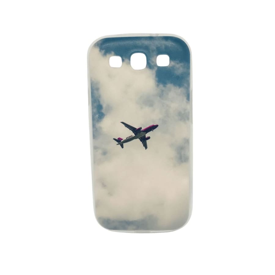 Pink silicone case for Samsung Galaxy S3 by 9eight5, showing a snug fit and smooth textured surface.