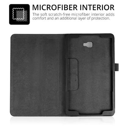 Synthetic Leather Cover for Samsung Galaxy Tab A 10.1” (2016) - T580/T585 (Black) 9eight5