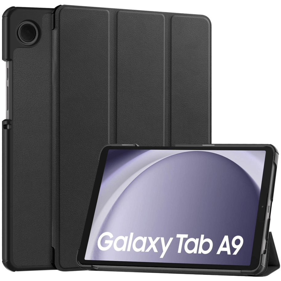 Samsung Galaxy Tab A9 8.7 Trifold Folio Stand Slim PU Leather Magnetic Flip Cover Case techplus