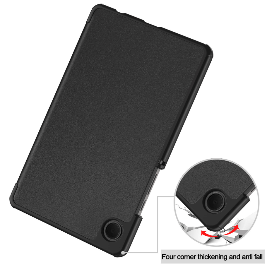 Samsung Galaxy Tab A9 8.7 Trifold Folio Stand Slim PU Leather Magnetic Flip Cover Case techplus