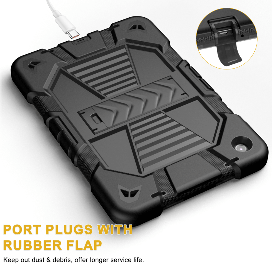 Samsung Galaxy Tab A9 Rugged Shockproof Case with Kickstand techplus