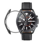 Black Habicare protective case for Samsung Galaxy Watch 3 45mm, providing durable coverage and style for the smartwatch.