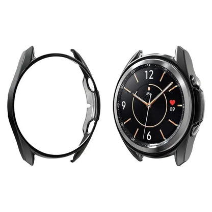 Black Habicare protective case for Samsung Galaxy Watch 3 45mm, designed to shield and protect the watch.