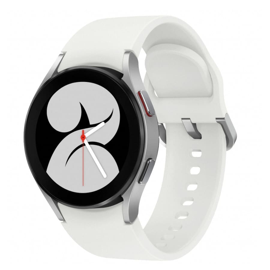 Hydrogel screen protectors for Samsung Galaxy Watch 4 40mm, pack of 6, showing transparent protectors on smartwatch screen.