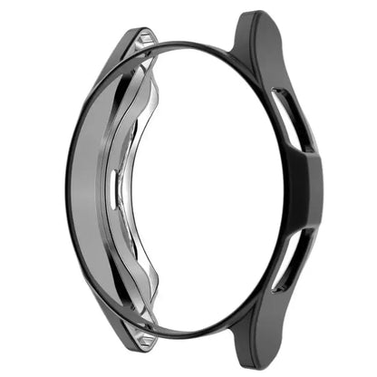 Black Habicare protective case for Samsung Galaxy Watch 4 44mm, designed to safeguard the smartwatch.