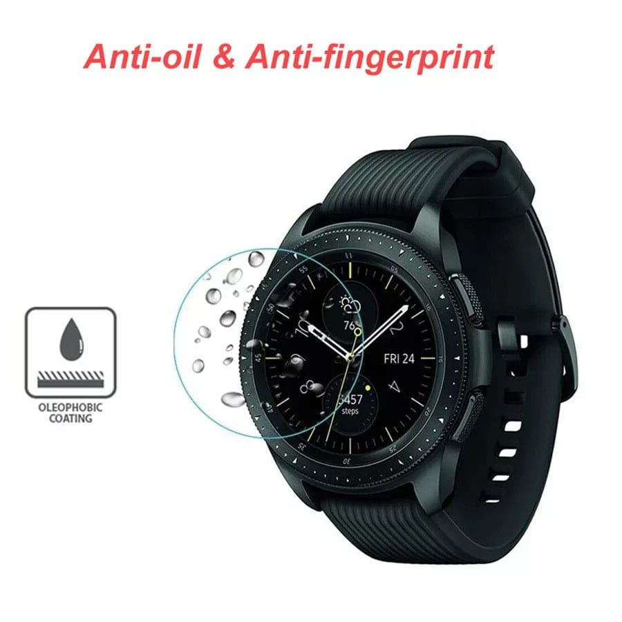Samsung Galaxy Watch 42mm screen protector with anti-fingerprint and oleophobic coating for That Watch Shop.