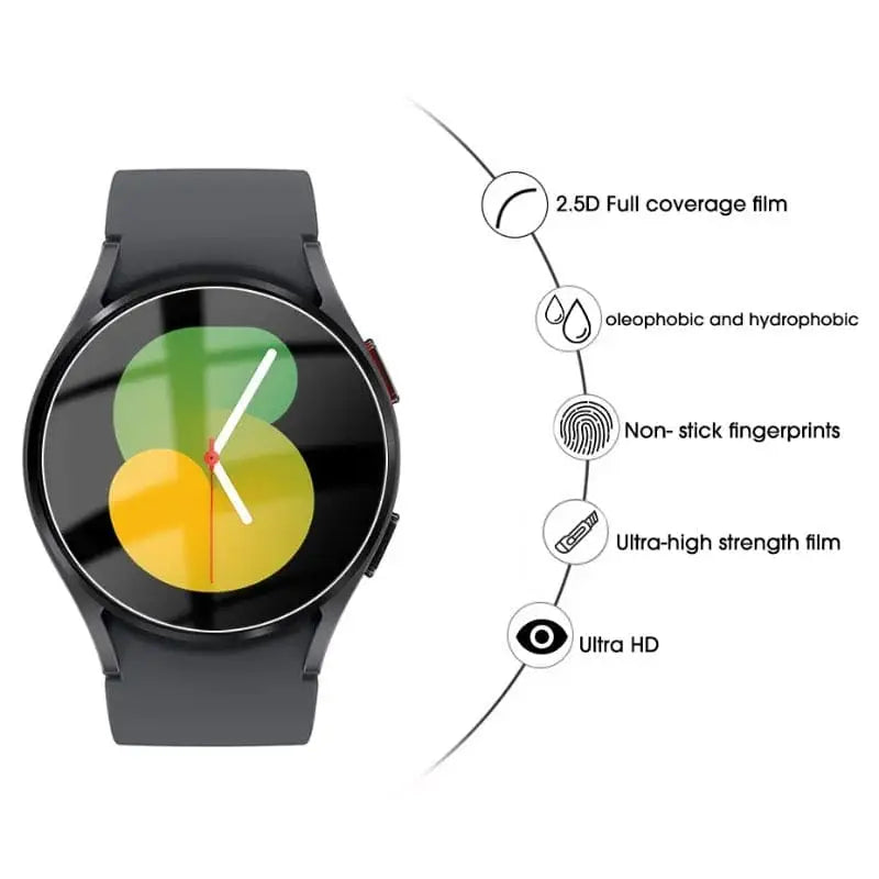 Screen Protectors for Samsung Galaxy Watch 5 (40mm) (Pack of 5) Habicare