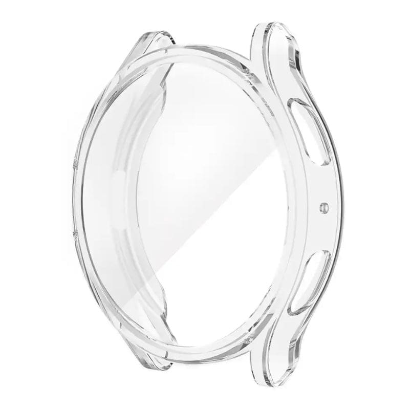 Clear protective case for Samsung Galaxy Watch 6 Classic 47mm, designed to safeguard the watch while showcasing its design.