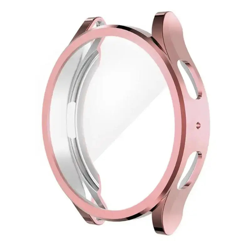 Habicare protective silicone case for Samsung Galaxy Watch 6 Classic 47mm in rose gold, offering enhanced protection and style.