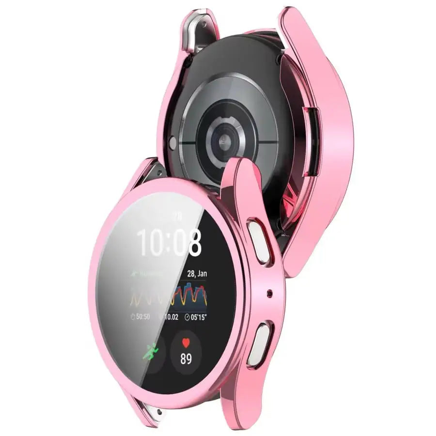 Habicare protective case for Samsung Galaxy Watch 7 (40mm) in rose gold, showing the slim, durable design fitting the smartwatch.