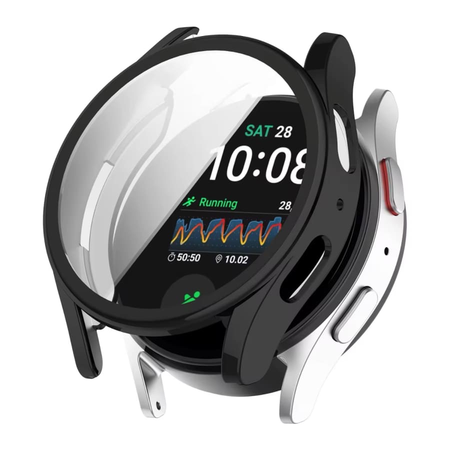 Protective Case with Screen Protector for Samsung Galaxy Watch 7 (44mm) (Black) That Watch Shop