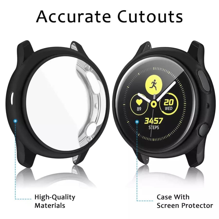 Protective Case for Samsung Galaxy Watch Active 2 (40mm) (Black) That Watch Shop