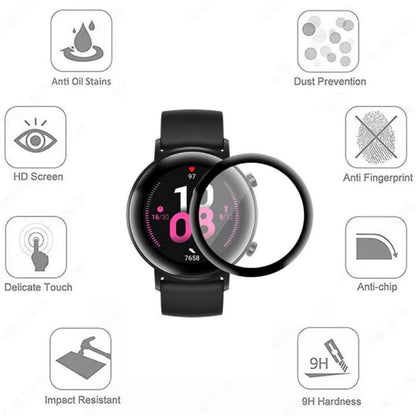 Samsung Galaxy Watch Active 2 44mm screen protector by That Watch Shop, showing a clear protective film over the watch face.