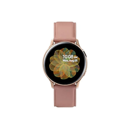 Six hydrogel screen protectors for Samsung Galaxy Watch Active 2 (40mm) from That Watch Shop, showing the protectors on the watch face.