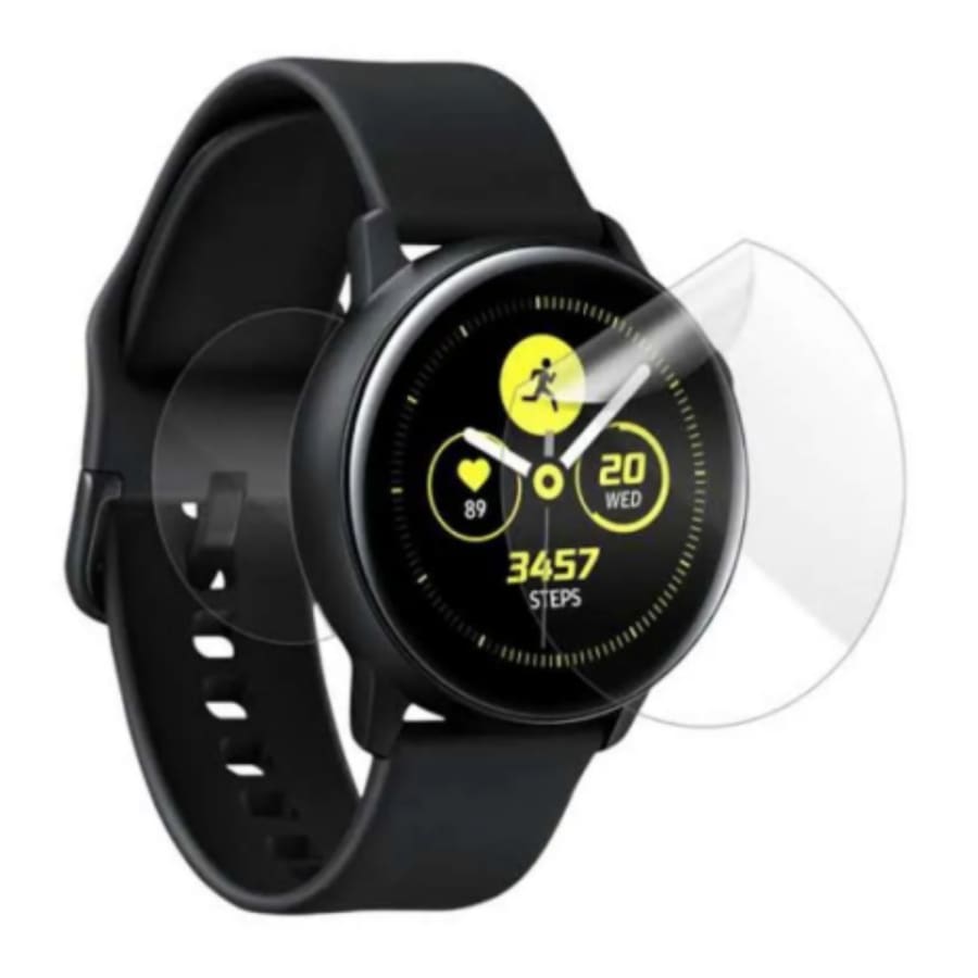 Hydrogel screen protectors for Samsung Galaxy Watch Active 40mm, pack of 4, designed to protect the watch screen from scratches.