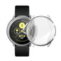 Clear protective case for Samsung Galaxy Watch Active 40mm by Habicare, showing the transparent cover on the watch.