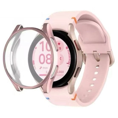 Samsung Galaxy Watch FE 40mm protective case in rose gold, designed for Samsung smartwatches, with a sleek, durable cover.
