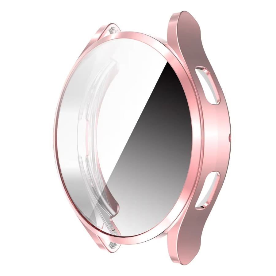 Rose gold protective case for Samsung Galaxy Watch FE 40mm, designed to shield and enhance the watch's appearance.