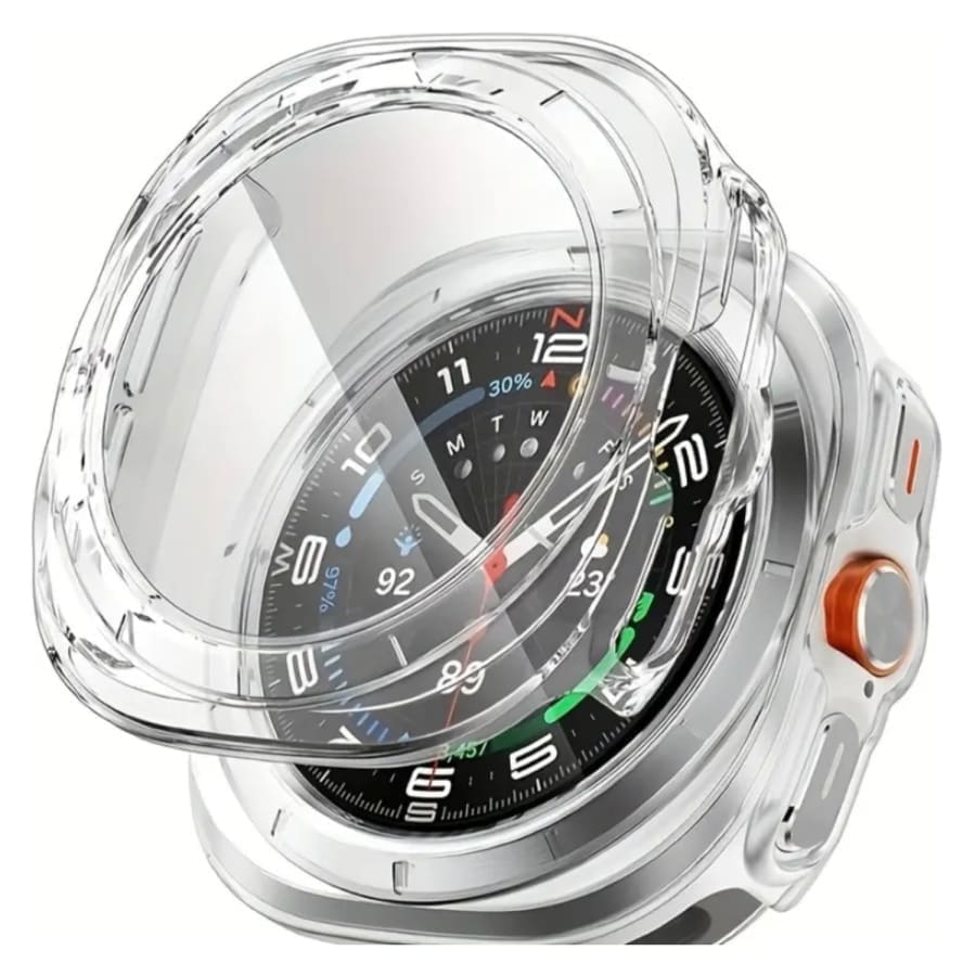 Protective Case with Screen Protector for Samsung Galaxy Watch Ultra (47mm) / Watch Ultra 2 (2025) (Clear) That Watch Shop