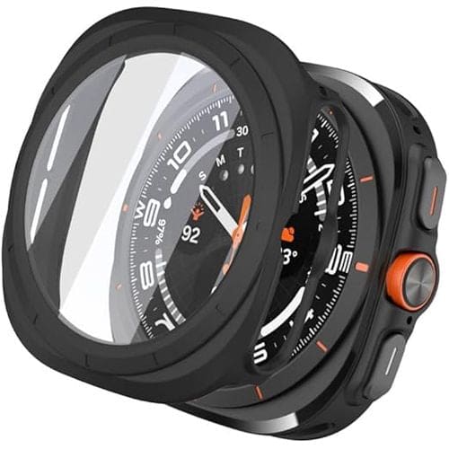 Protective Case with Screen Protector for Samsung Galaxy Watch Ultra (47mm) / Watch Ultra 2 (2025)  (Black) That Watch Shop