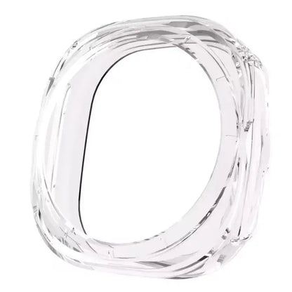 Clear protective case for Samsung Galaxy Watch Ultra 47mm by Habicare, showcasing the slim, transparent design fitting the watch securely.