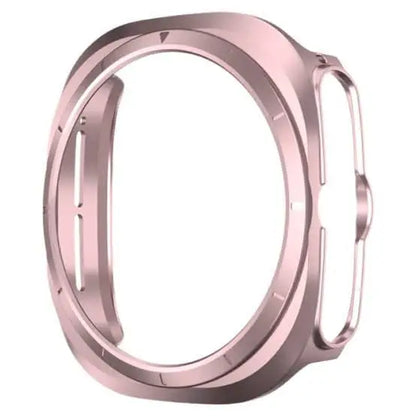 Rosegold protective case for Samsung Galaxy Watch Ultra 47mm by Habicare, showing the fitted watch case with textured surface.